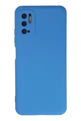 Newface Xiaomi Redmi Note 10 5g Kılıf Nano İçi Kadife Silikon - Mavi