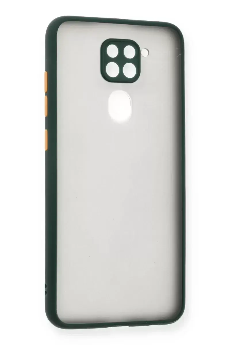 Newface Xiaomi Redmi Note 9 Kılıf Montreal Silikon Kapak - Yeşil