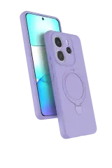 Newface Xiaomi Redmi Note 14 4g Regal Magsafe Standlı Kapak - Lila