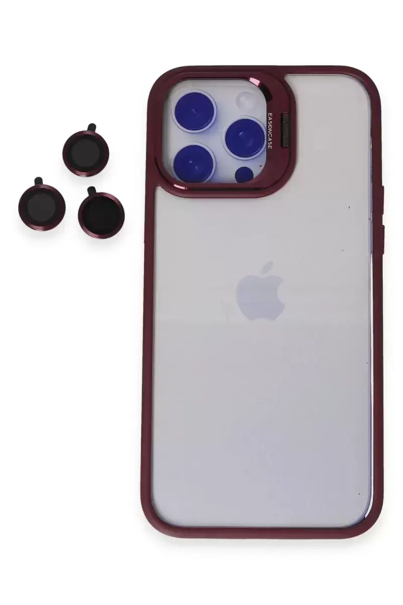 Joko İphone 14 Pro Kılıf Roblox Lens Standlı Kapak - Bordo