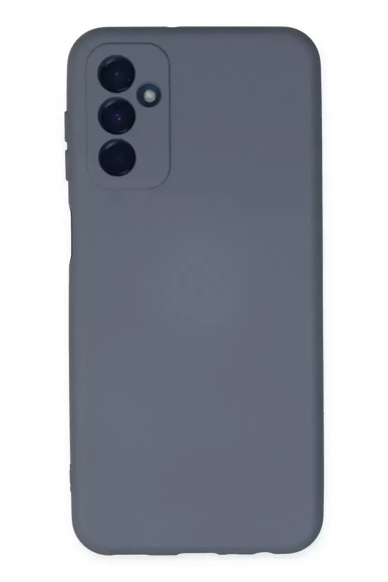 Newface Samsung Galaxy M23 Kılıf Nano İçi Kadife Silikon - Gri