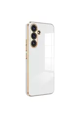Newface Samsung Galaxy S24 Fe Kılıf Volet Silikon - Beyaz