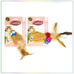 Catlife Meşe Mantarı Kedi Oyuncağı Renkli Püsküllü