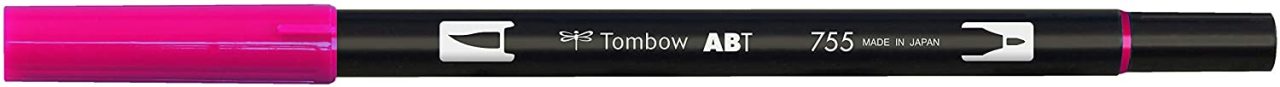 AB-T Dual Brush Pen - Rubine Red- 755
