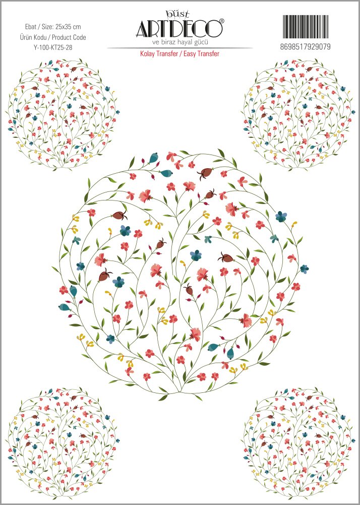 Kolay Transfer 25x35cm Desen No:28