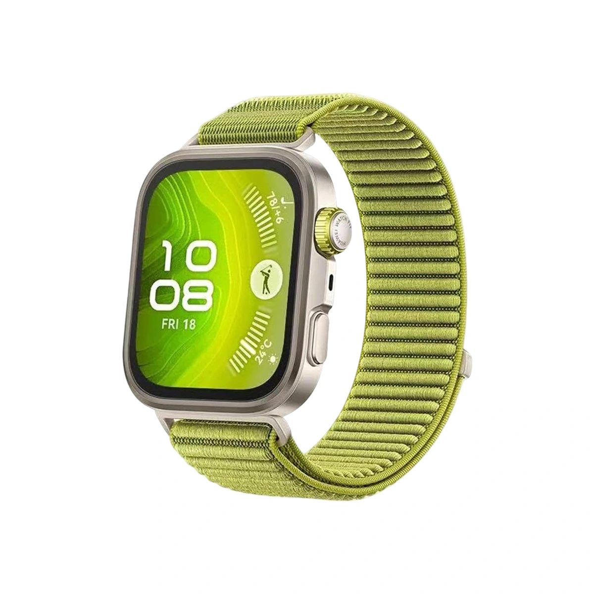 Huawei Fit 4 Braid Kordon - Açık Yeşil
