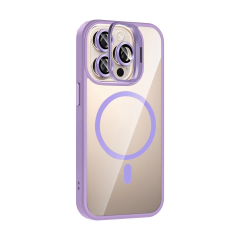 Joko  İphone 14 Pro Max Remim Lensli Magsafe Standlı Kapak - Lila