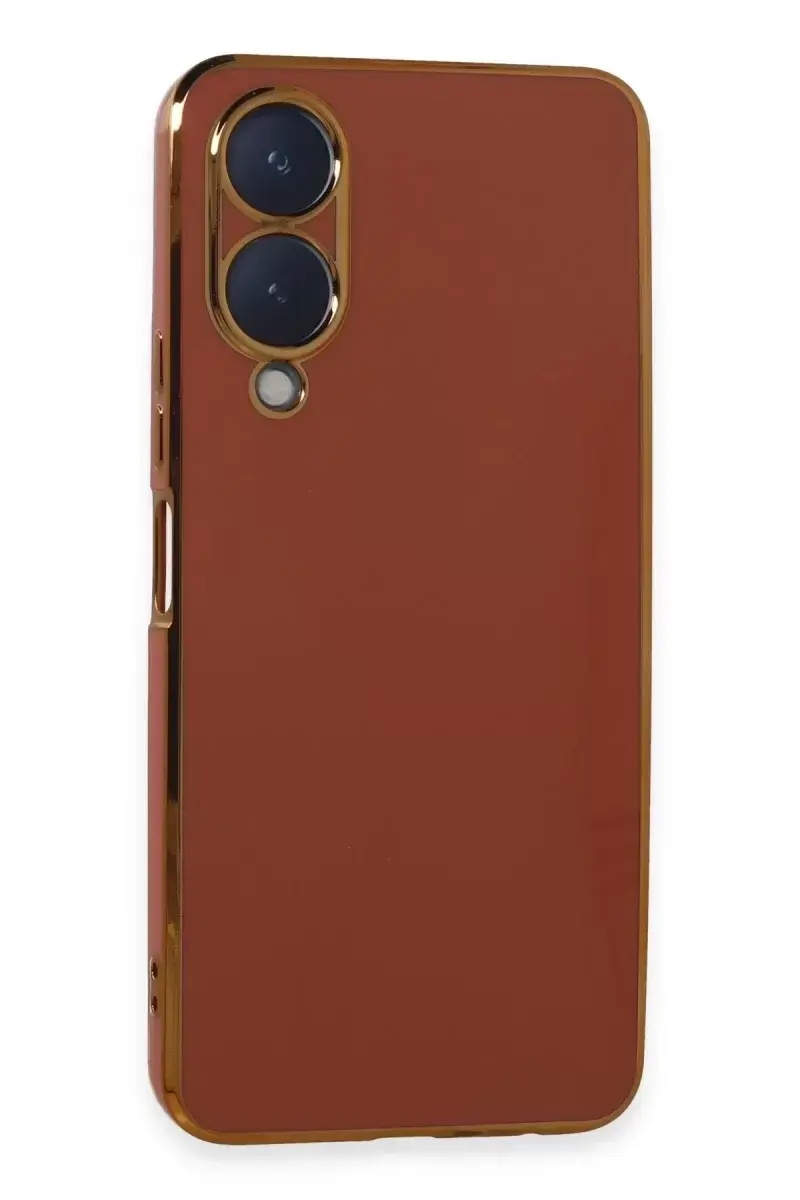 Newface Vivo Y17s Kılıf Volet Silikon - Kırmızı