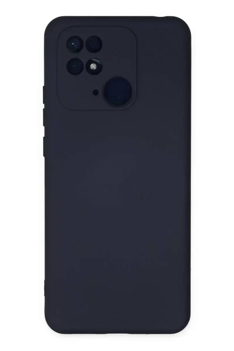 Newface Xiaomi Redmi 10c Kılıf Nano İçi Kadife Silikon - Lacivert
