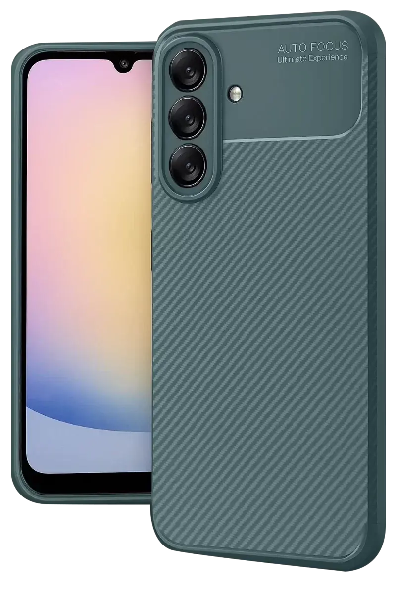 Newface Samsung Galaxy A17 5g Auto Focus Karbon Kapak - Koyu Yeşil
