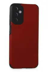 Newface Samsung Galaxy M14 5g Kılıf Loop Deri Silikon - Kırmızı