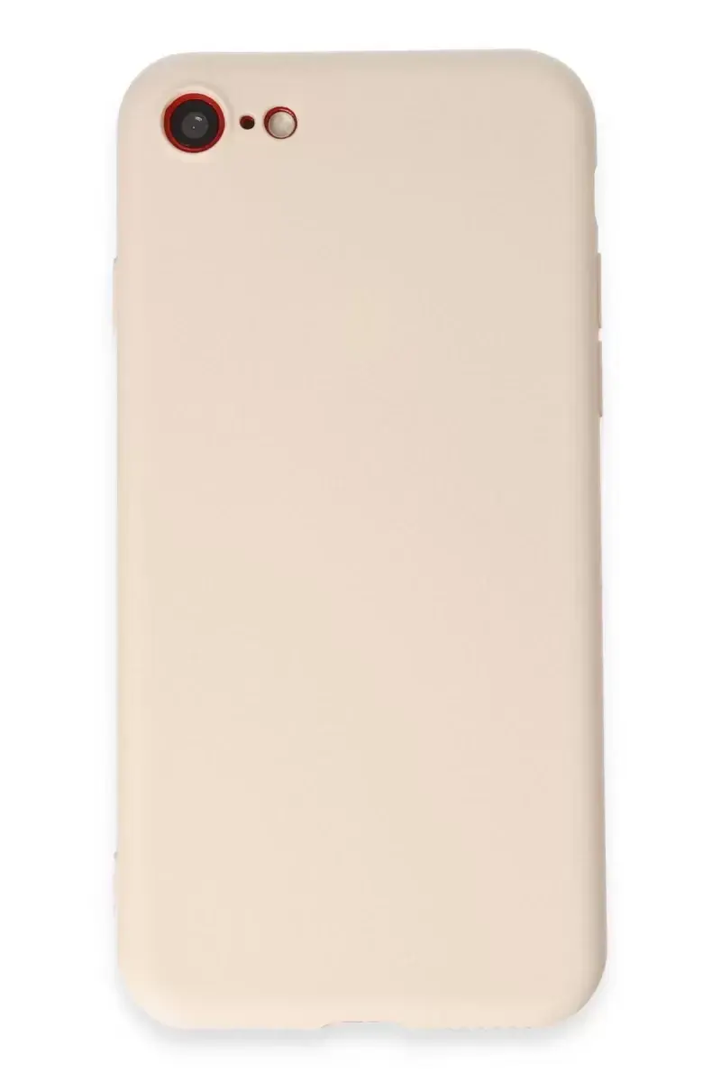 Newface Apple İphone 7 Kılıf First Silikon - Krem