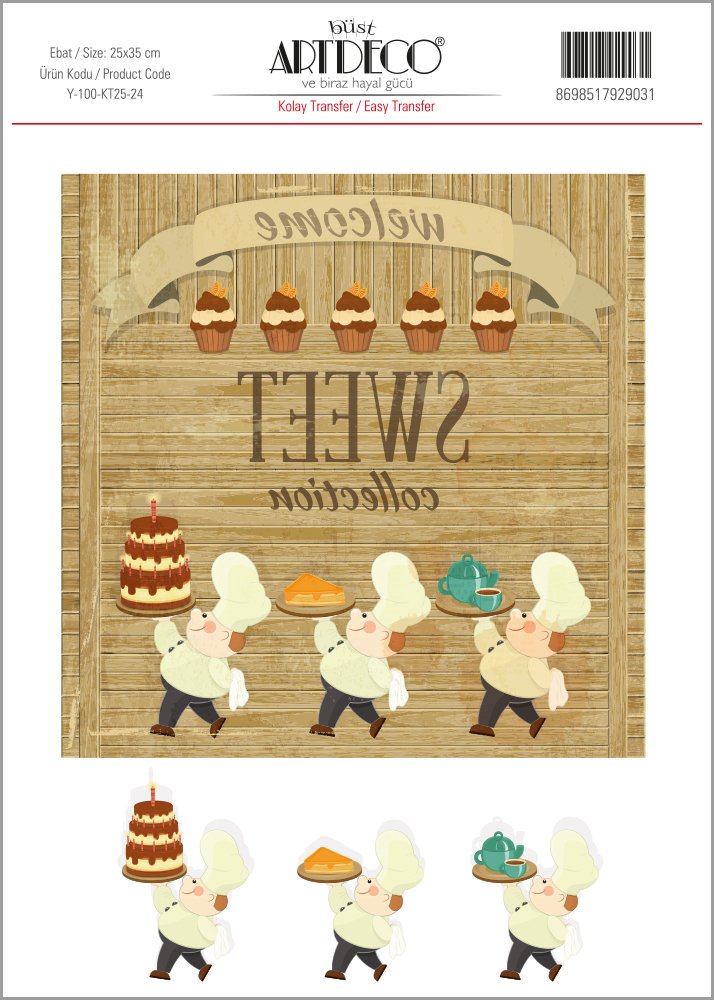 Kolay Transfer 25x35cm Desen No:24