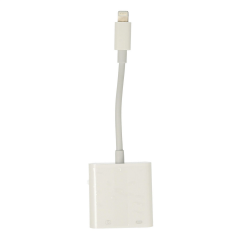 Apr22 Iphone Otg 2in1 - Beyaz