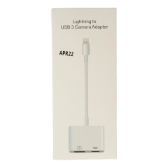Apr22 Iphone Otg 2in1 - Beyaz