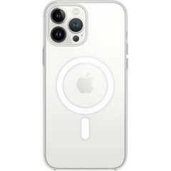 İphone 15 Pro Max Kılıf Magneticsafe Şeffaf Silikon - Şeffaf