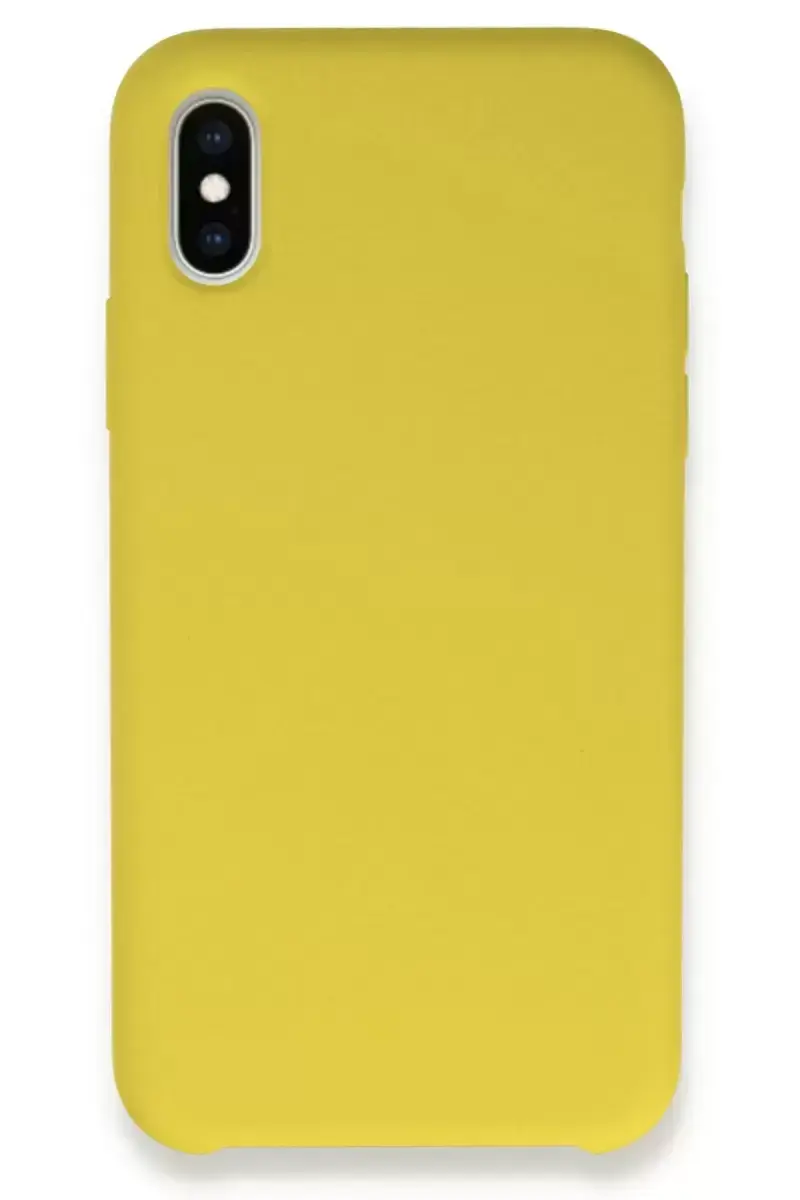 Newface İphone X Kılıf Lansman Legant Silikon - Sarı