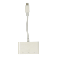 Apr23 Iphone Otg 3in1 - Beyaz