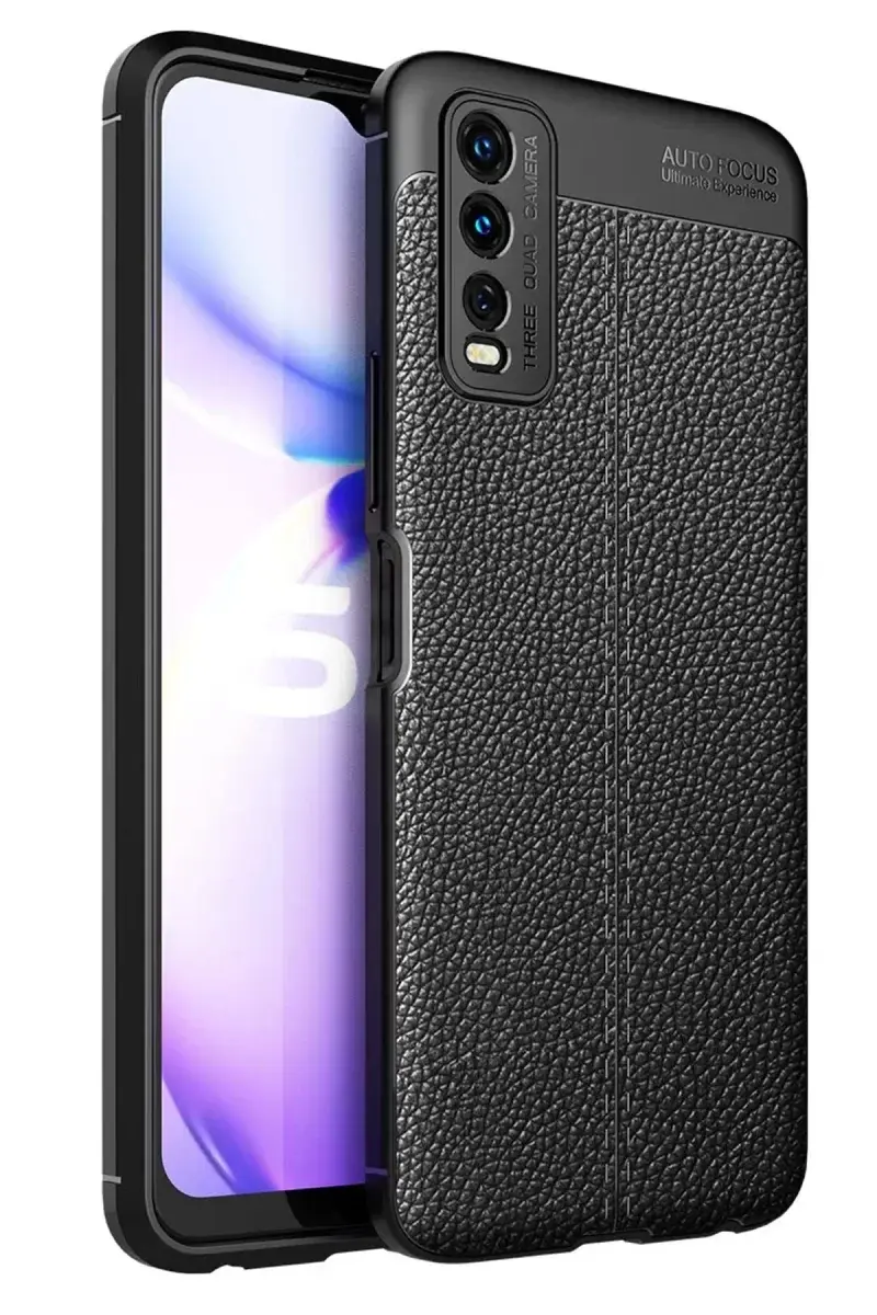 Newface Vivo Y11s Kılıf Auto Focus Kapak - Siyah