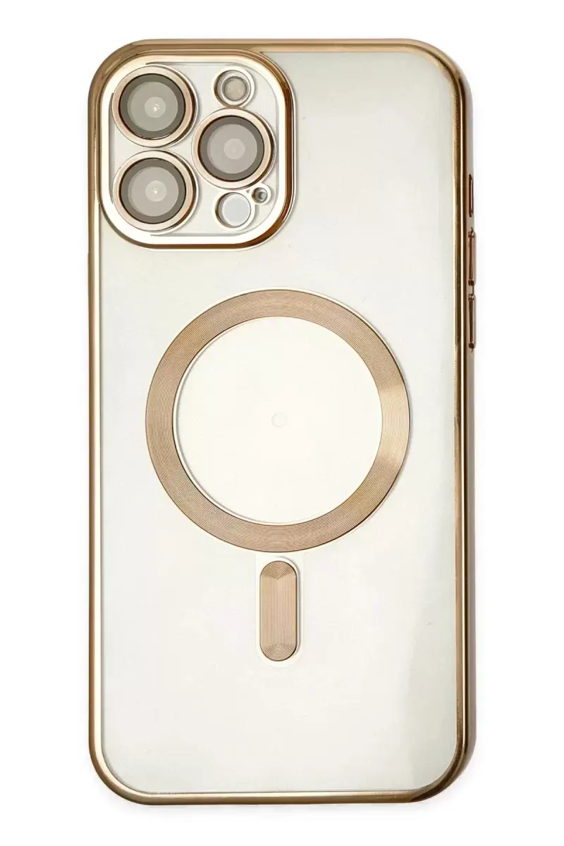 Newface İphone 14 Pro Kılıf Kross Magneticsafe Kapak - Gold