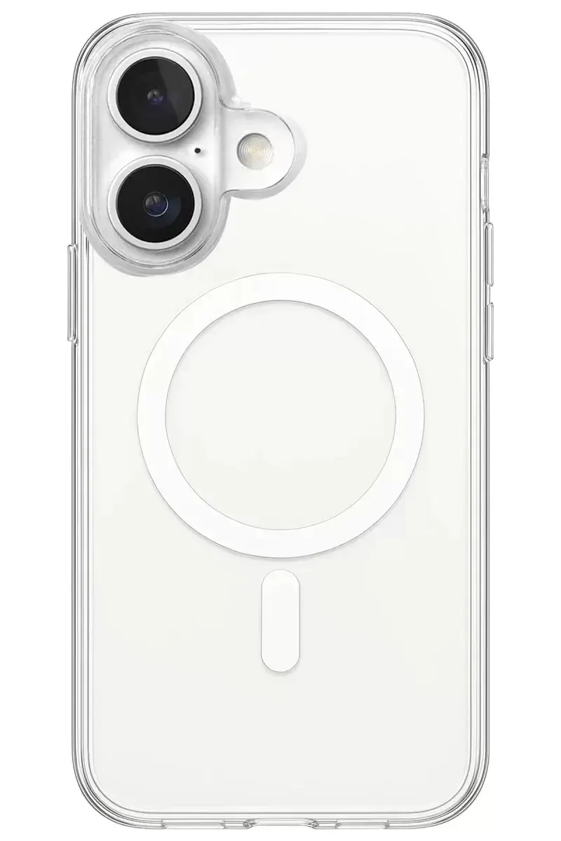 Newface Apple İphone 17 Kılıf Magneticsafe Şeffaf Silikon - Şeffaf