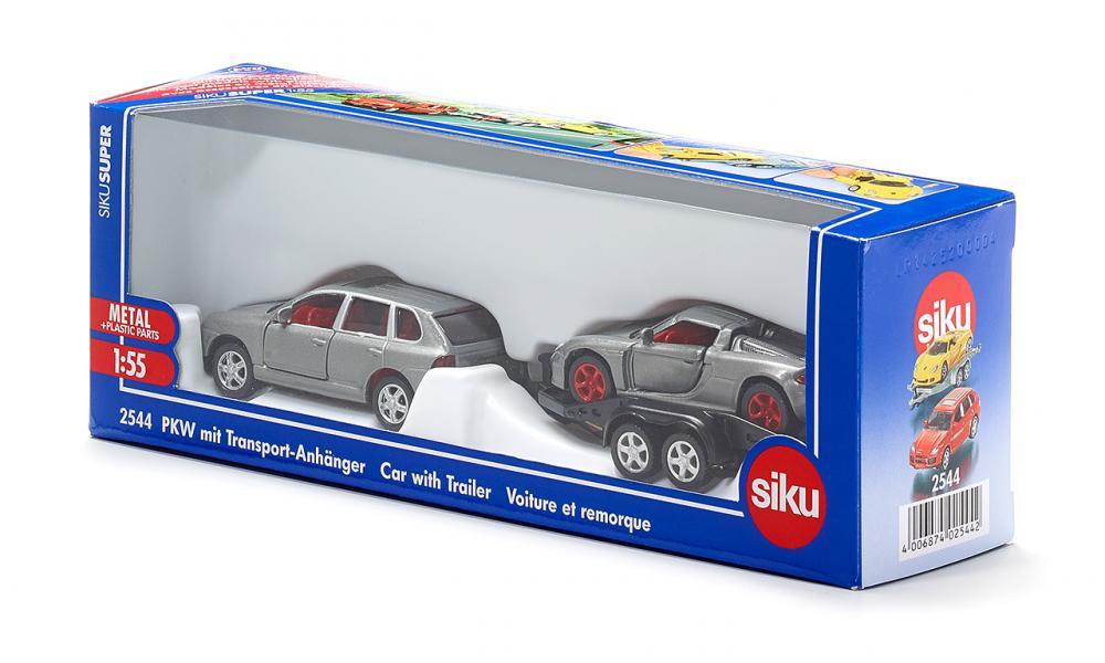 Car With Trailer Model Araç Set 1:55 N:2544