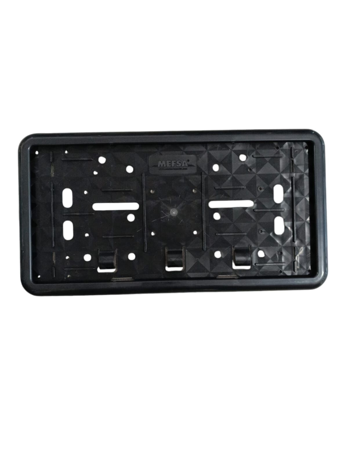 Çerçeveli Dikdörtgen  Plakalık Plaka Altlığı Siyah 32X17cm 1 Adet