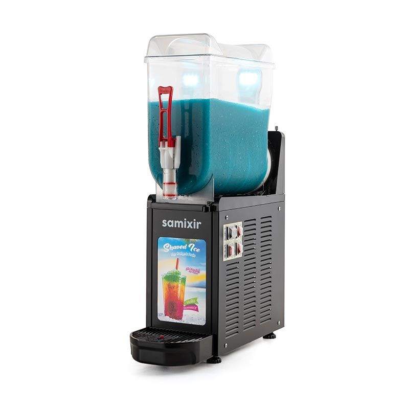 Allure Twin Ice Slush Granita Milkshake ve Soğuk Meyve Suyu Dispenseri, 12 L, Siyah