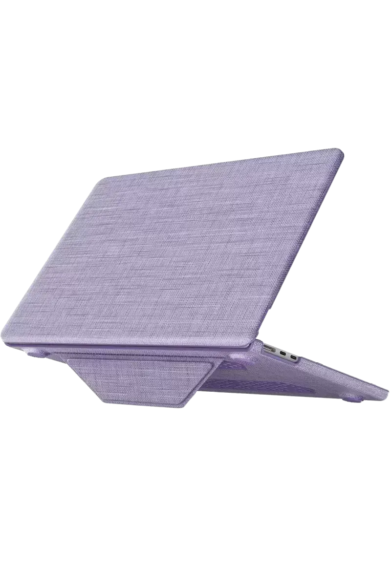 Newface Macbook Air 15 2023 Macbook Kumaş Kapak - Mor