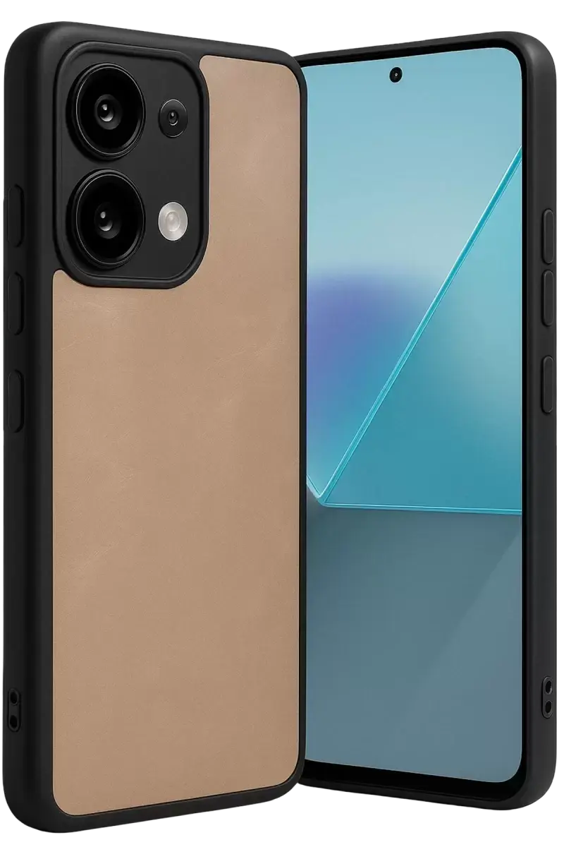 Newface Xiaomi Redmi Note 13 Pro 4g Kılıf Aras Deri Kapak - Pudra