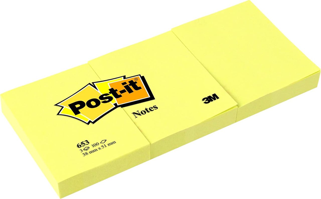 Post-It Yapışkanlı Not Kağıdı Sarı 38x51mm 100 Yaprak