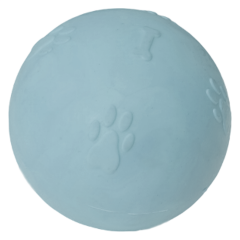 Pati Desenli Termoplastik Sert Köpek Oyun Topu 7 cm Medium Açık Mavi
