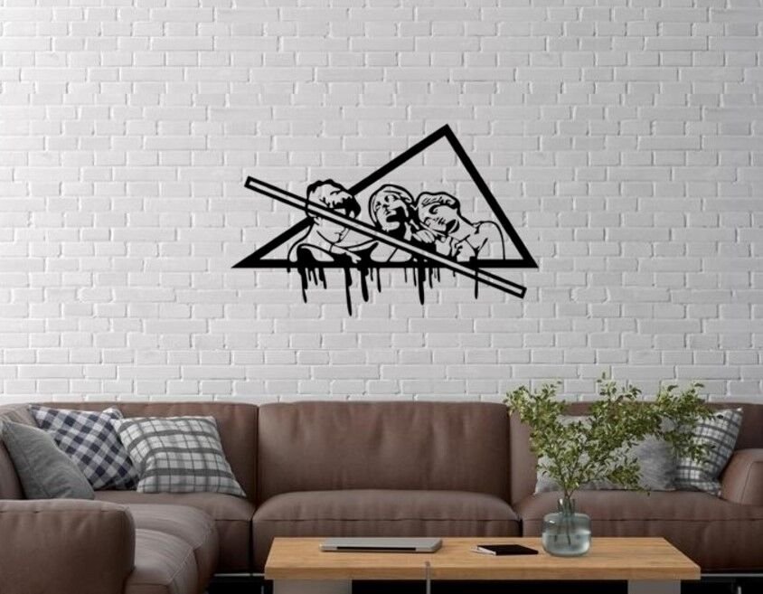 Duvar Dekor Süs Mdf Ahşap Exısten Temalı 50 x 25 Siyah Renk