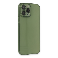 İphone 13 Pro Kılıf Fly Lens Silikon - Yeşil