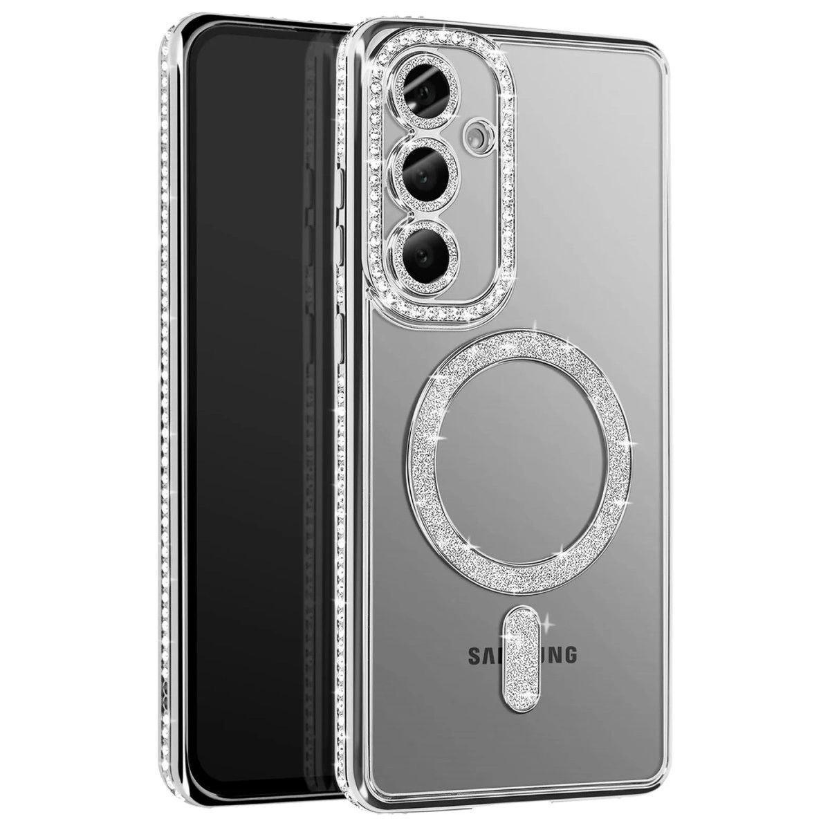 Joko Samsung Galaxy A37 5g Joke Simli Magneticsafe Kılıf - Gümüş