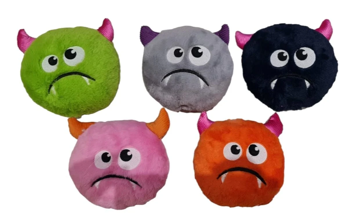 Sesli Peluş Monster Üzgün Köpek Oyuncağı 17 cm Çeşitli Renklerde