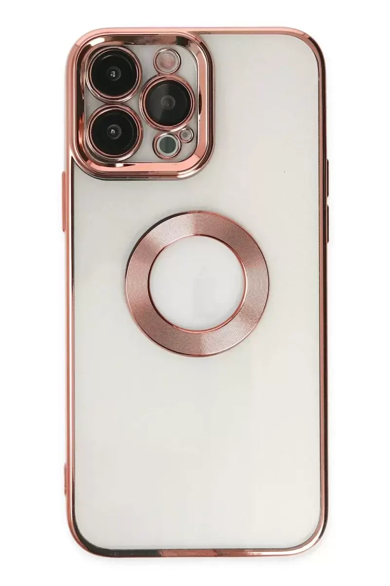 Newface İphone 14 Pro Max Kılıf Slot Silikon - Rose Gold