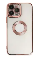 Newface İphone 14 Pro Max Kılıf Slot Silikon - Rose Gold