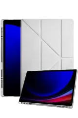 Newface Samsung Galaxy Tab A11 Plus Kalemlikli Mars Tablet Kılıfı - Gri