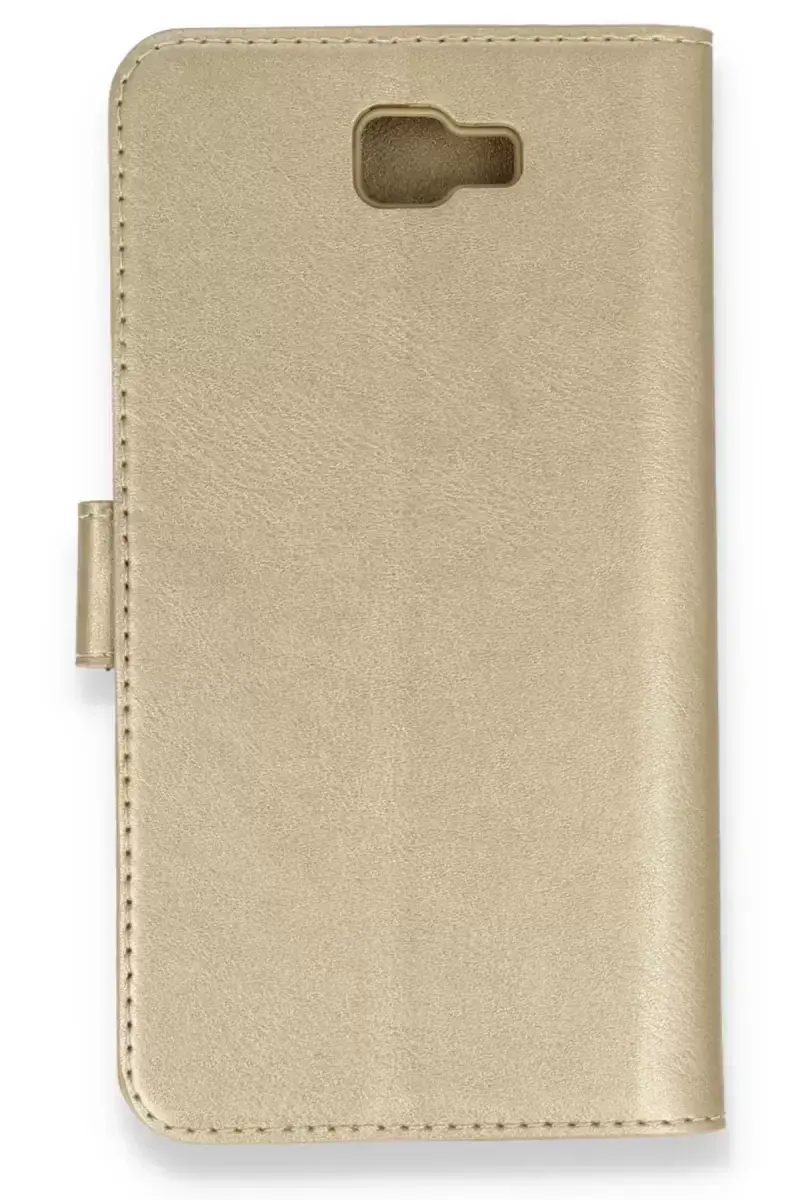 Newface Samsung Galaxy J7 Prime Kılıf Trend S Plus Kapaklı Kılıf - Gold