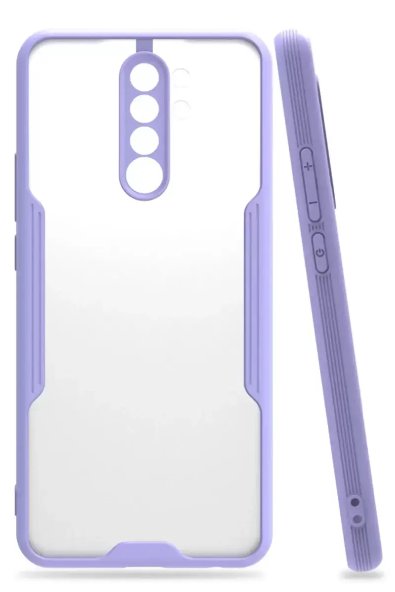 Newface Xiaomi Redmi Note 8 Pro Kılıf Platin Silikon - Lila