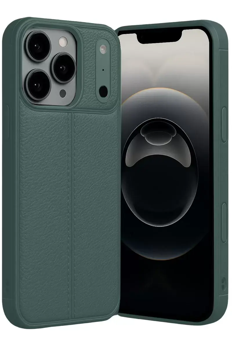 Newface Apple İphone 17 Pro Auto Focus Kapak - Koyu Yeşil