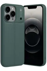 Newface Apple İphone 17 Pro Auto Focus Kapak - Koyu Yeşil