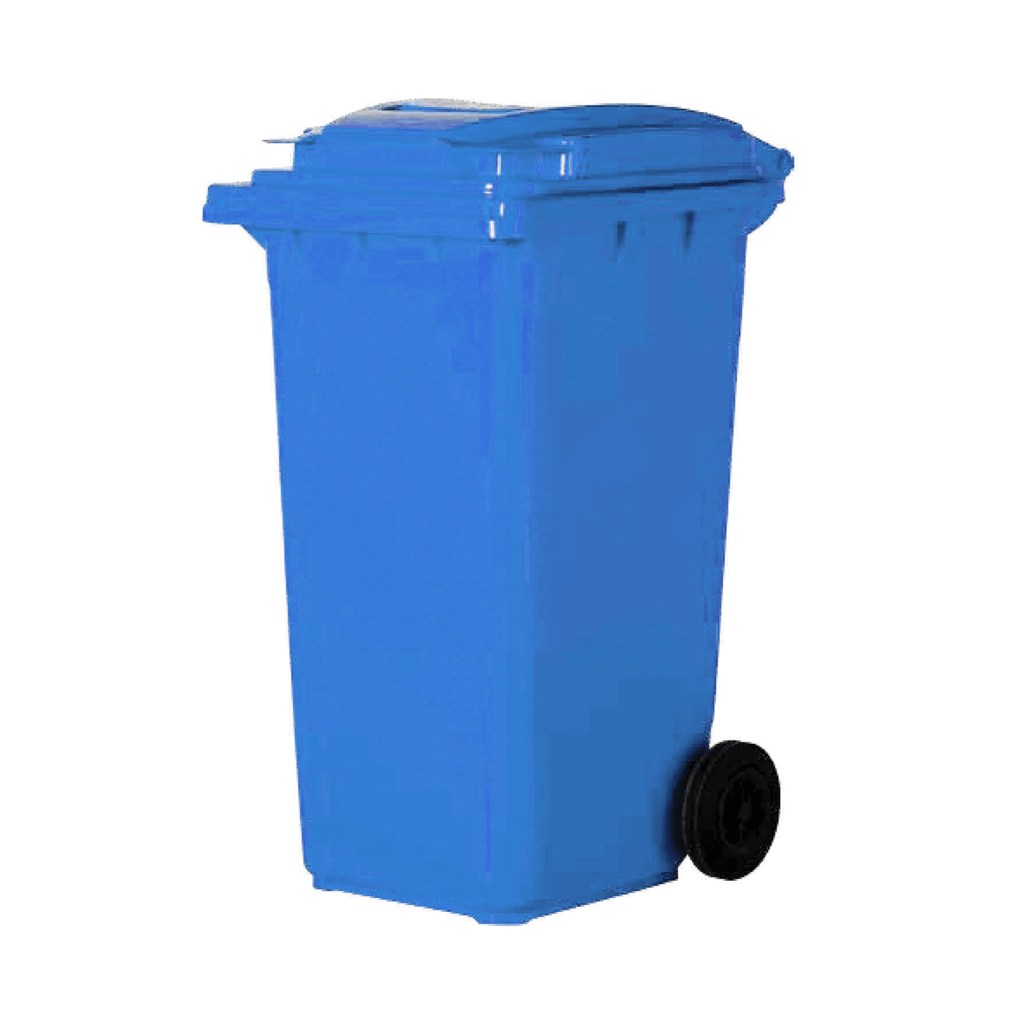 Tekerlekli Plastik Çöp Kutusu Tip1 120 Lt Mavi