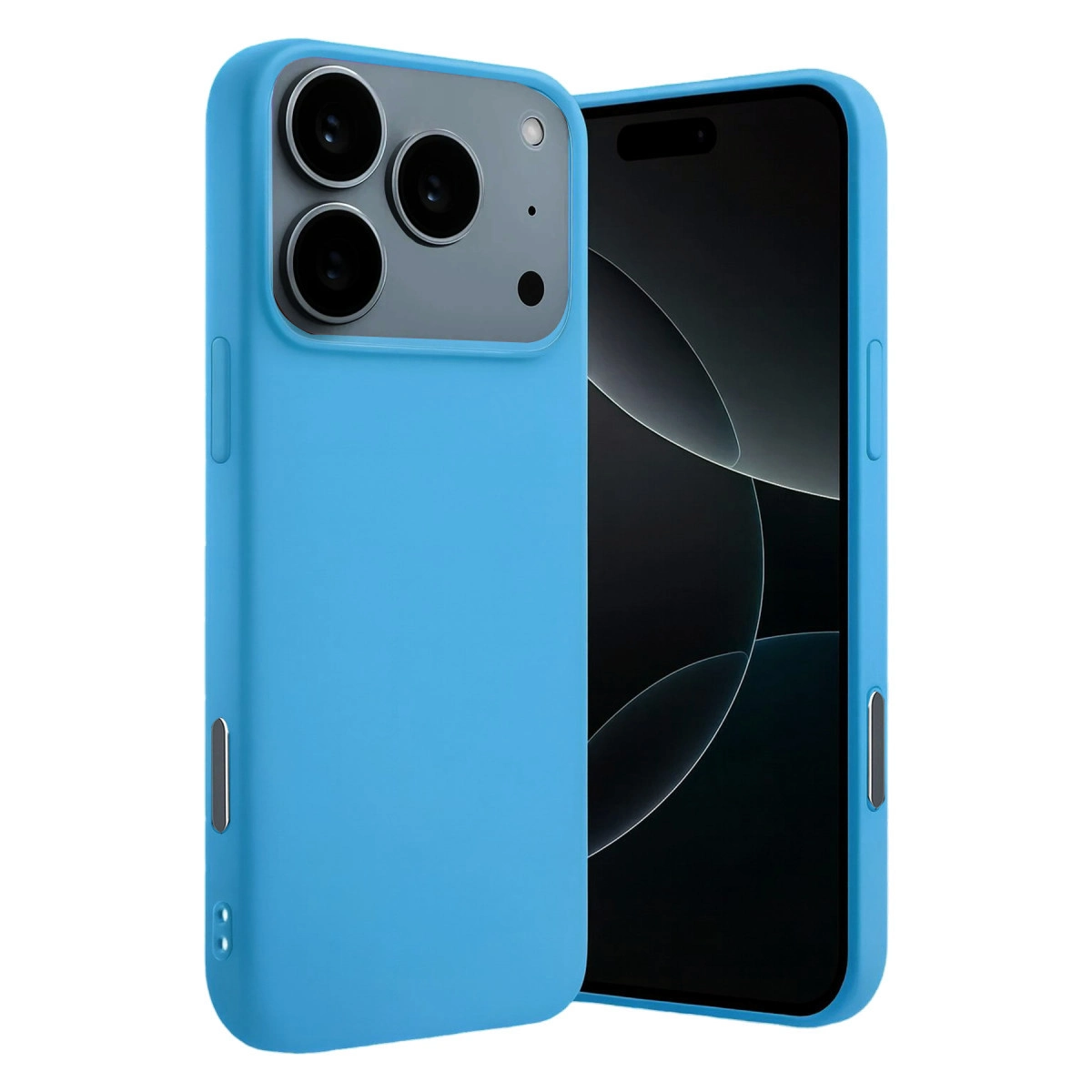 İphone 17 Pro Max Nano İçi Kadife Silikon - Mavi