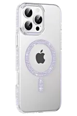 Joko Apple İphone 16 Pro Max Move Taşlı Magsafe Kapak - Lila
