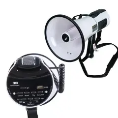 No-tel 106u Bluetooth-usb-siren-ses Kayıt Özellikli Dahili Bataryalı 100 Watt Büyük Boy Megafon