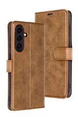 Newface Samsung Galaxy A26 Kılıf Trend S Plus Kapaklı Kılıf - Taba