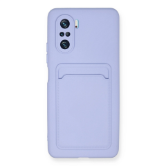 Xiaomi Mi 11i Kılıf Kelvin Kartvizitli Silikon - Lila