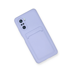 Xiaomi Mi 11i Kılıf Kelvin Kartvizitli Silikon - Lila
